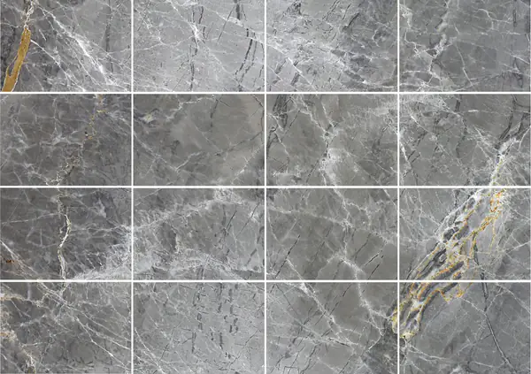 رخام أفيوين الرمادي التركي مطابقة كتاب مزدوج مفتوح