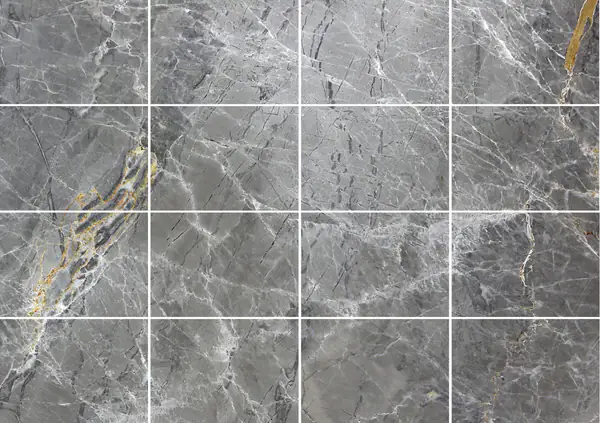 رخام أفيوين الرمادي التركي مطابقة ربع كتاب