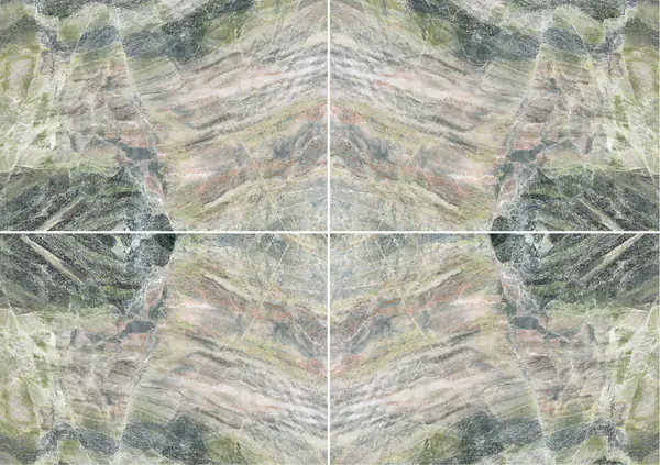 كوارتزيت البرازيل الأخضر الطحلبي عروق متتابعة