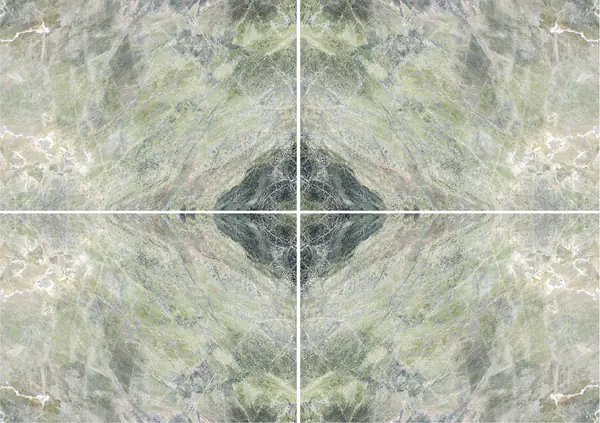 كوارتزيت البرازيل الأخضر الطحلبي عروق غير متطابقة