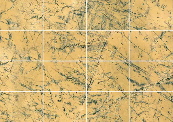 رخام أماريلو ماكيل الإسباني مطابقة كتاب مزدوج مفتوح