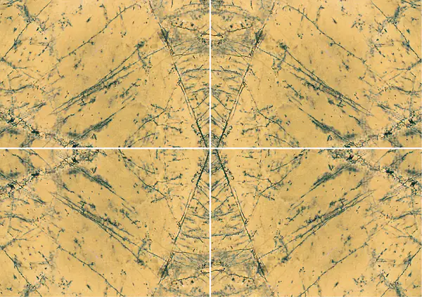 رخام أماريلو ماكيل الإسباني عروق متتابعة