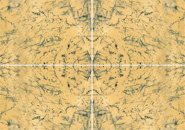 رخام أماريلو ماكيل الإسباني عروق غير متطابقة