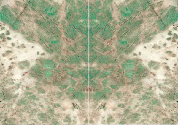 أمازونايت كوارتزيت برازيلي مطابقة ربع كتاب