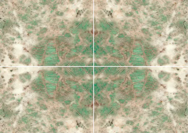 أمازونايت كوارتزيت برازيلي عروق متتابعة