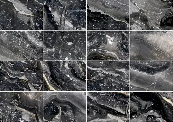 رخام أرابيسكاتو أروبيكو نيرو الإيطالي مطابقة كتاب مفتوح