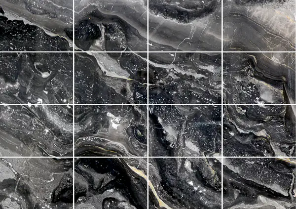 رخام أرابيسكاتو أروبيكو نيرو الإيطالي مطابقة ربع كتاب