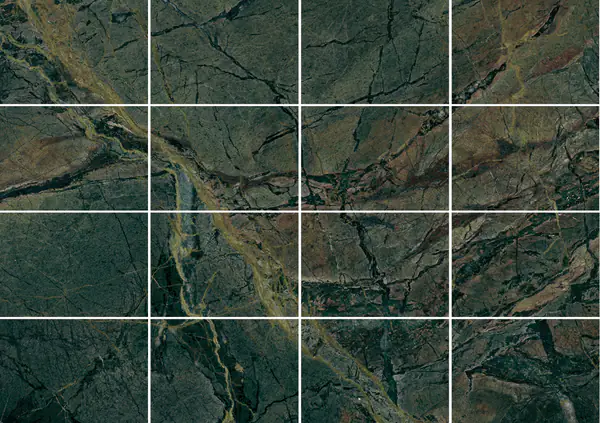 جرانيت إيراني أخضر خريفي مطابقة ربع كتاب