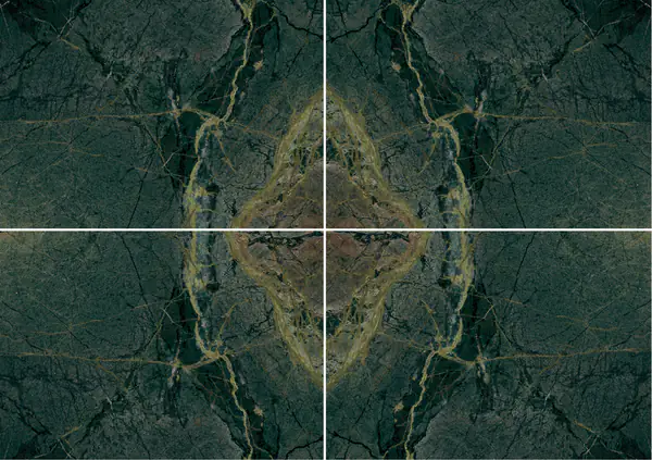 جرانيت إيراني أخضر خريفي عروق متتابعة