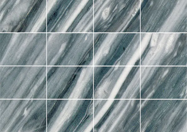 رخام برديليو كارارا الإيطالي مطابقة كتاب مزدوج مفتوح