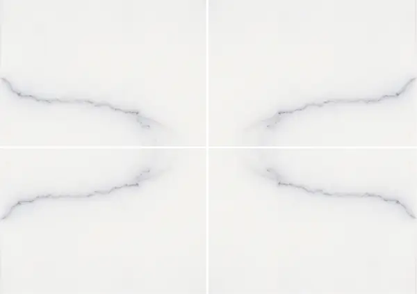 رخام بيانكو كارارا فيناتو الإيطالي عروق غير متطابقة