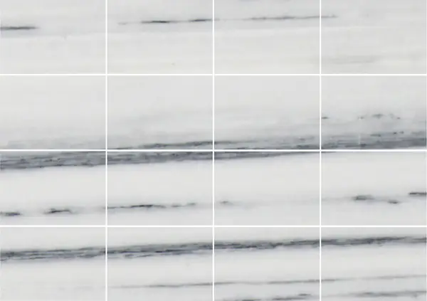 رخام بيانكو لاسا فيناتو الإيطالي مطابقة كتاب مزدوج مفتوح