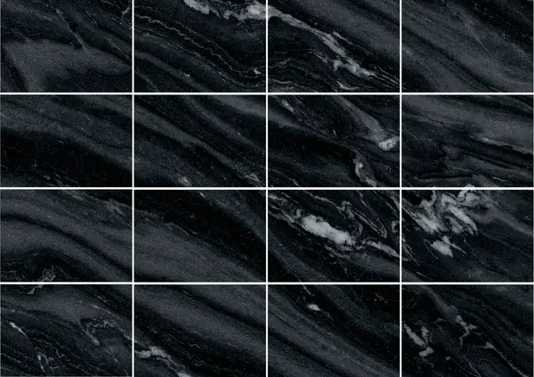 رخام اللؤلؤة السوداء الهندي مطابقة كتاب مزدوج مفتوح