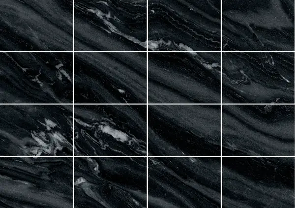 رخام اللؤلؤة السوداء الهندي مطابقة ربع كتاب