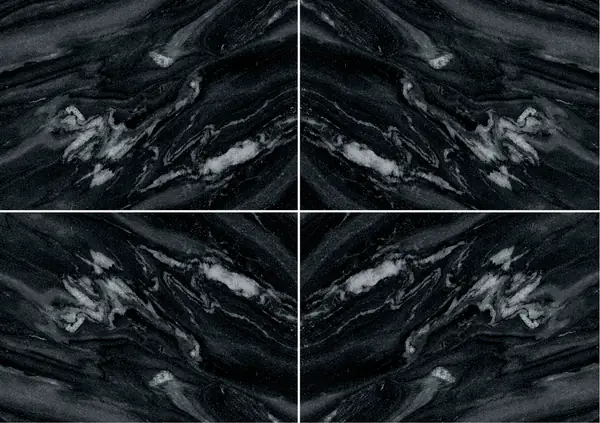 رخام اللؤلؤة السوداء الهندي عروق متتابعة