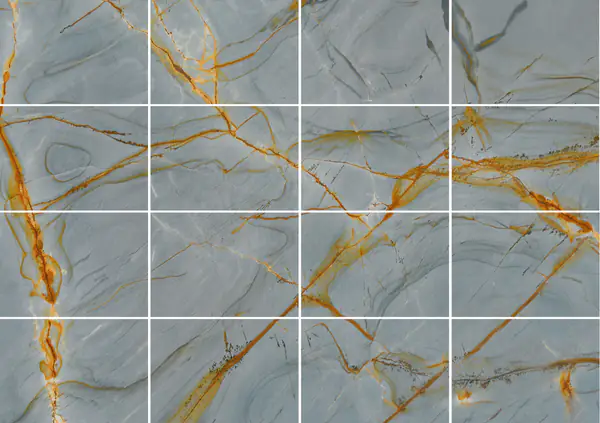 كوارتزيت أزرق عميق برازيلي مطابقة ربع كتاب