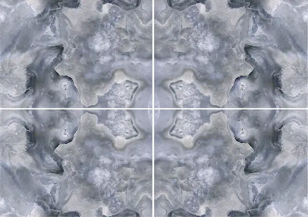 العقيق الأزرق الفضي التركي عروق غير متطابقة