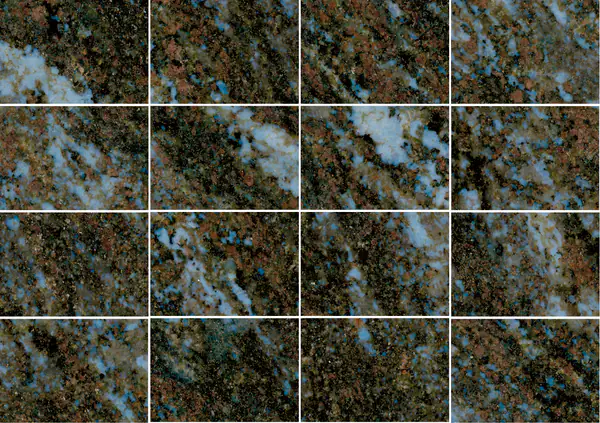 جرانيت هندي أزرق نحاسي مطابقة كتاب مفتوح