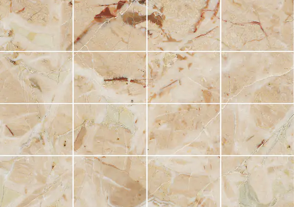 رخام بريشيا أورورا الإيطالي مطابقة ربع كتاب