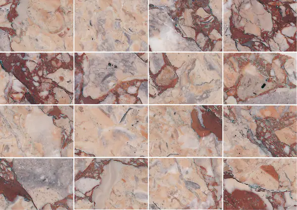 رخام فرنسي بريشيا كولوراتا مطابقة كتاب مفتوح