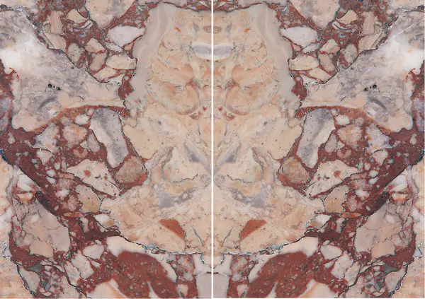 رخام فرنسي بريشيا كولوراتا مطابقة ربع كتاب