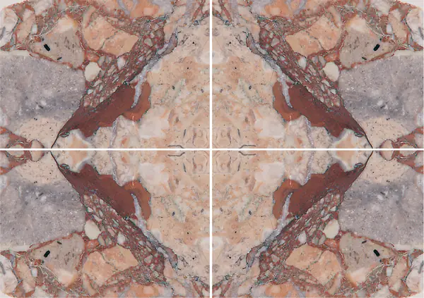 رخام فرنسي بريشيا كولوراتا عروق غير متطابقة