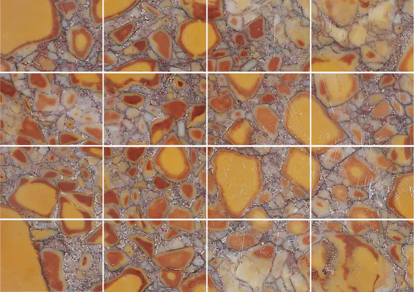 رخام بريشيا فروتيكولوسا الفرنسي مطابقة كتاب مزدوج مفتوح