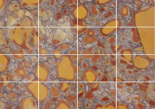 رخام بريشيا فروتيكولوسا الفرنسي مطابقة ربع كتاب