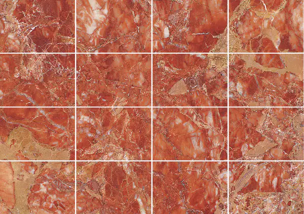 رخام بريشيا بيرنيس الإيطالي مطابقة ربع كتاب