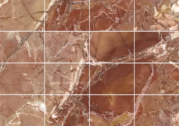 رخام بريشيا بونتيفيسيا الإيطالي مطابقة كتاب مزدوج مفتوح