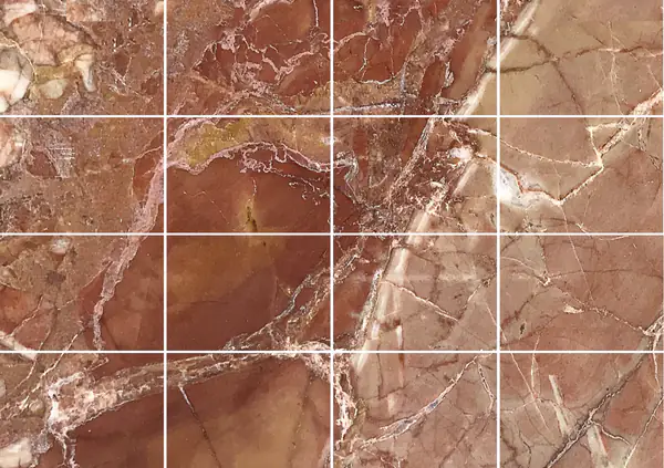 رخام بريشيا بونتيفيسيا الإيطالي مطابقة ربع كتاب