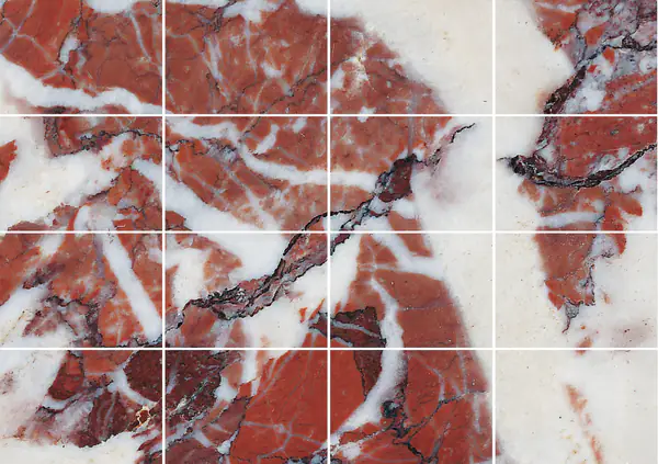 رخام بريش روج دو فرانس الفرنسي مطابقة ربع كتاب