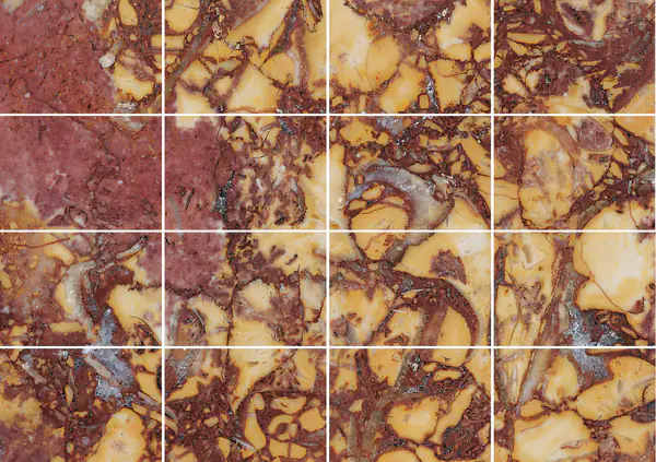 رخام بروكاتيل الفرنسي مطابقة ربع كتاب