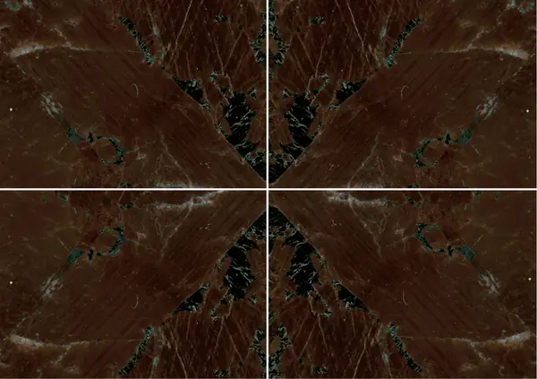 جرانيت برازيلي عتيق بني عروق متتابعة