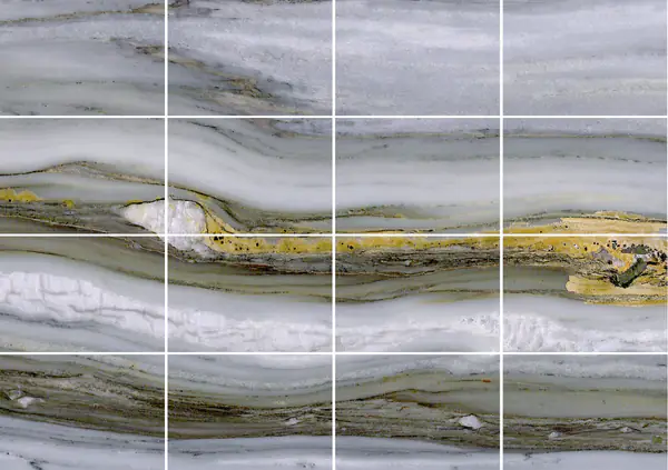 رخام كلكتا سييلو البرازيلي الداكن مطابقة ربع كتاب