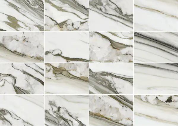 رخام كلكتا بيرل الإيطالي مطابقة كتاب مفتوح