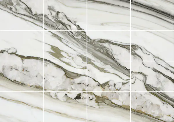 رخام كلكتا بيرل الإيطالي مطابقة ربع كتاب