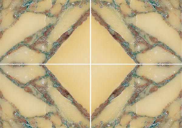 رخام كلكتا سيينا الإيطالي عروق غير متطابقة