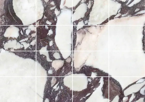 رخام كلكتا فيولا الإيطالي مطابقة ربع كتاب