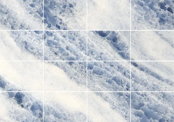 رخام كالسيت بلو إكسترا البرازيلي مطابقة كتاب مزدوج مفتوح