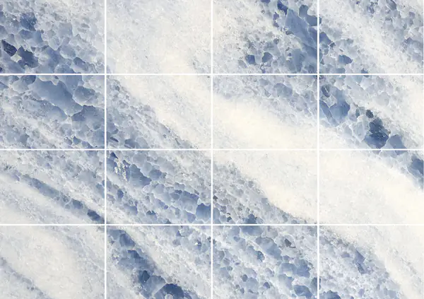 رخام كالسيت بلو إكسترا البرازيلي مطابقة ربع كتاب