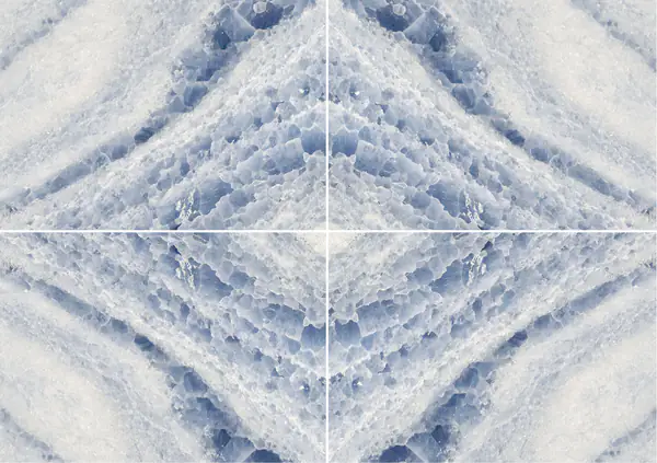 رخام كالسيت بلو إكسترا البرازيلي عروق متتابعة