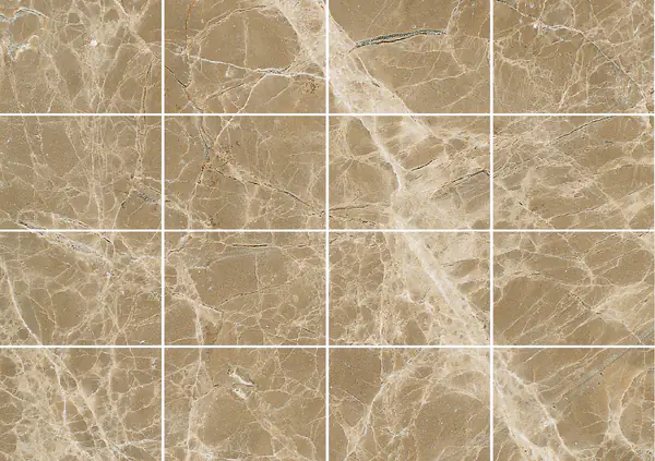 رخام إسباني بني أرز مطابقة ربع كتاب