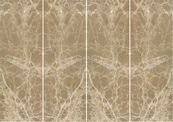 رخام إسباني بني أرز غير مطابق