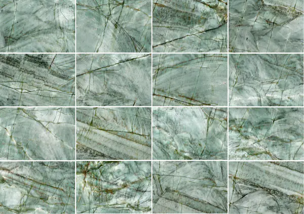 كوارتزيت أخضر زمردي برازيلي مطابقة كتاب مفتوح