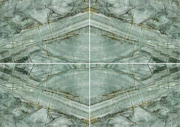 كوارتزيت أخضر زمردي برازيلي عروق متتابعة