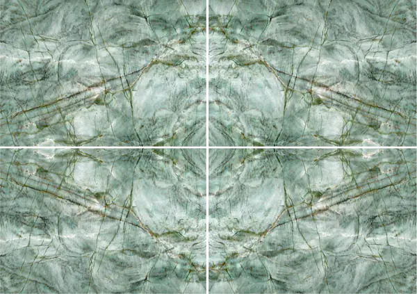 كوارتزيت أخضر زمردي برازيلي عروق غير متطابقة