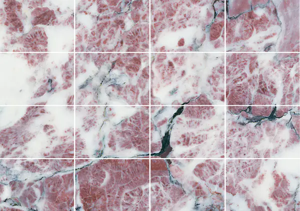 رخام فيور دي بيسكو أبوانو الإيطالي مطابقة ربع كتاب