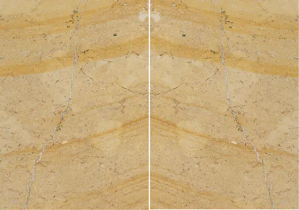 رخام الكثبان الذهبية الأسترالي مطابقة ربع كتاب