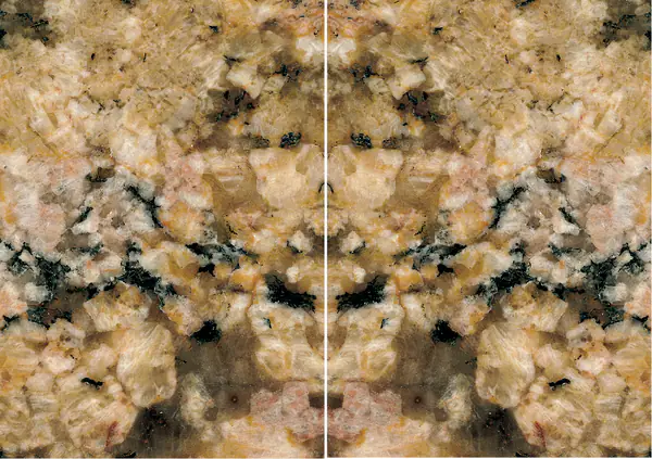 جرانيت الخيال الذهبي البرازيلي مطابقة ربع كتاب